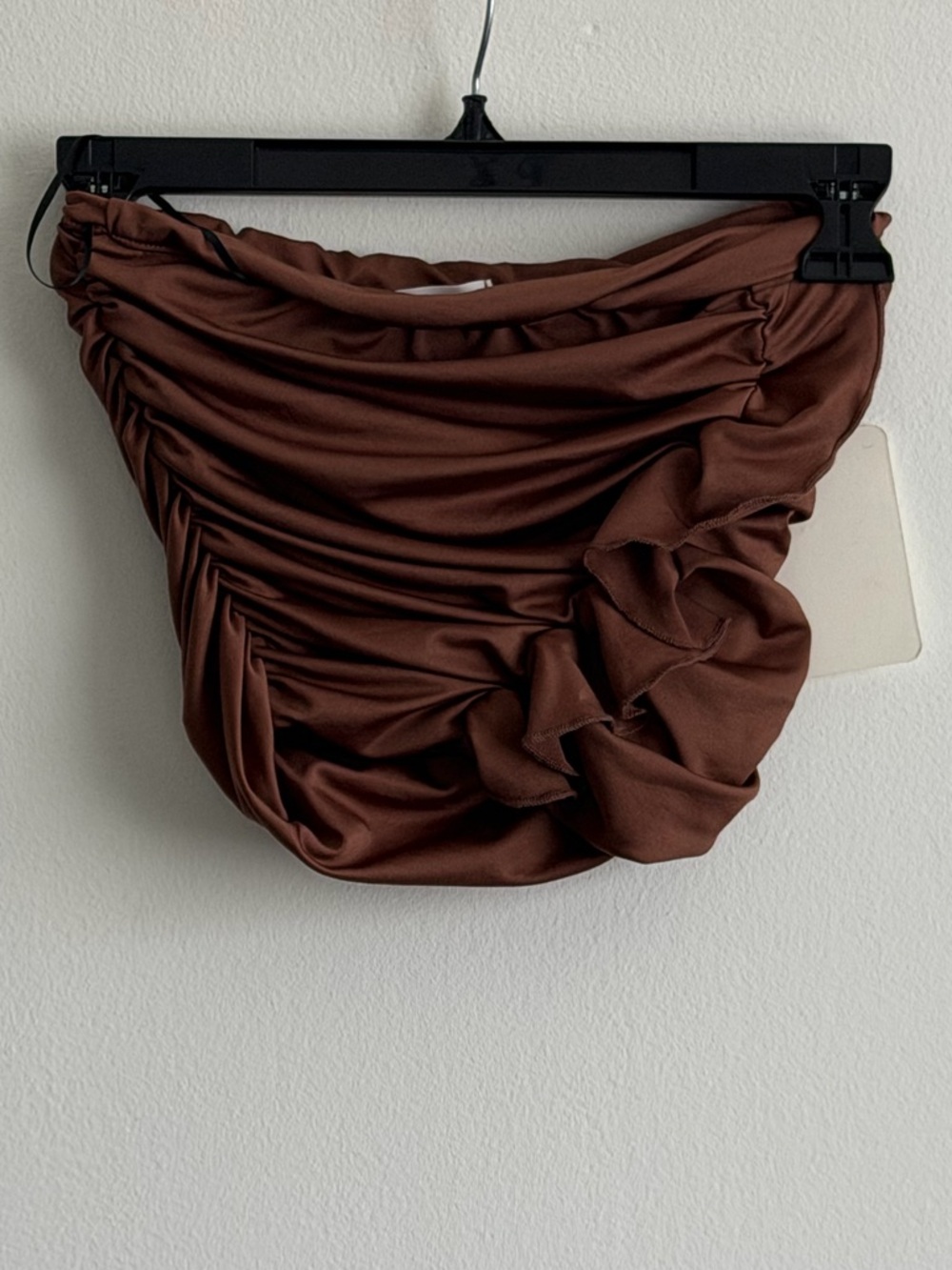 Gaze Ruched Brown Women's Top